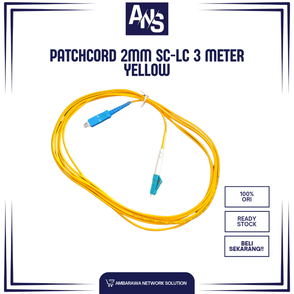 Jual Kabel Patchcord Patch Cord SC LC Single Mode SM Simplex SP 2.0mm ...