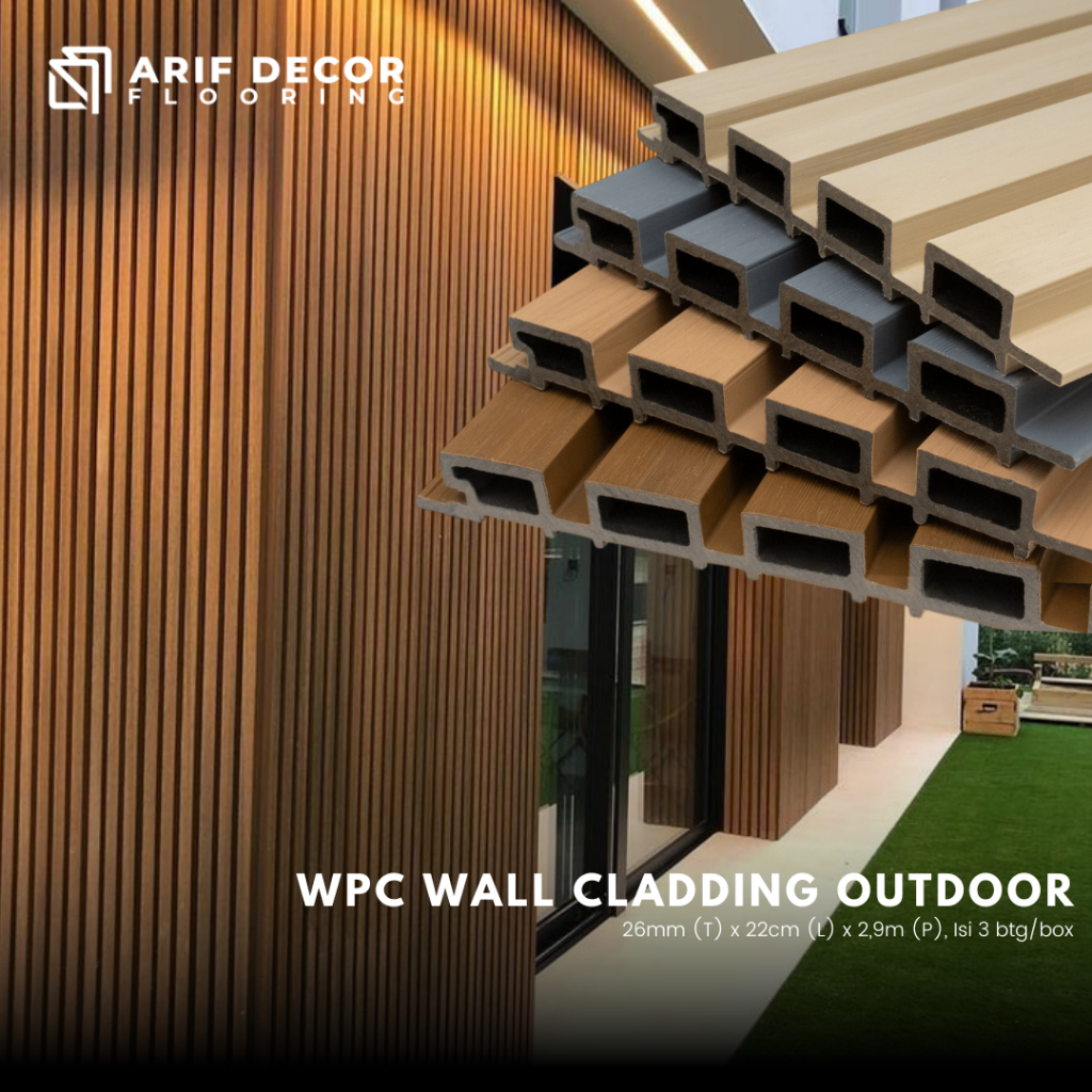 Jual WPC Wall Cladding Outdoor Dekorasi Dinding Eksterior Motif Kayu ...