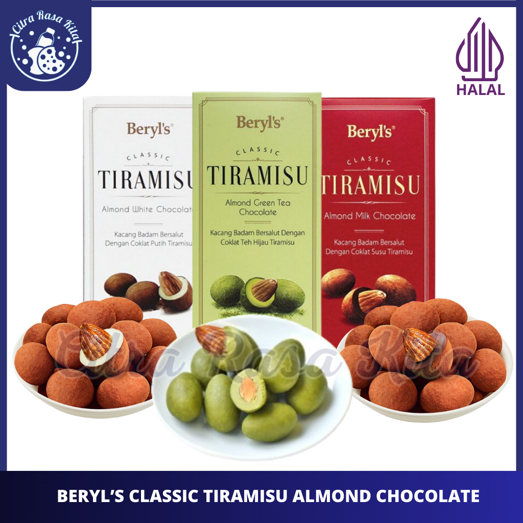 Jual Beryls Classic Tiramisu Almond Milk Chocolate, White Chocolate ...