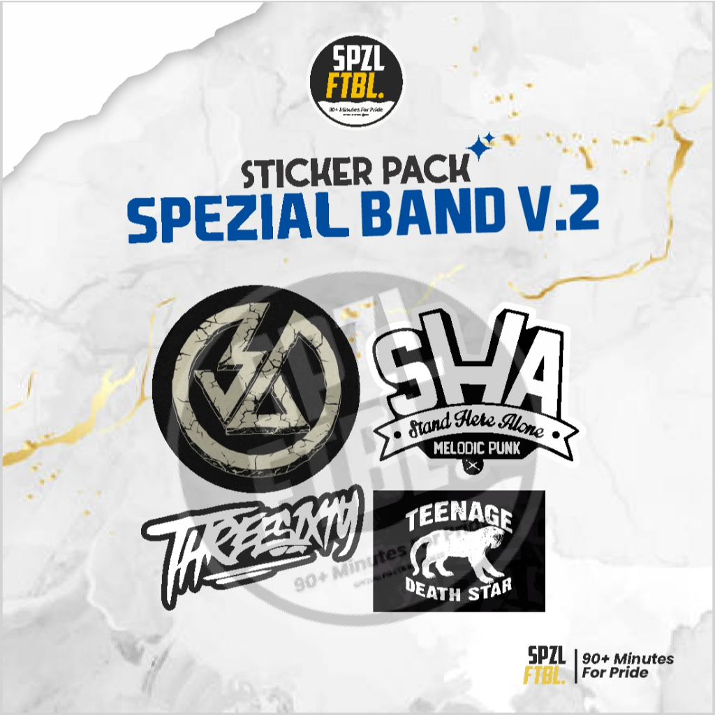 Jual Sticker Pack Spezial Band V.2 SPEZIAL FOOTBALL - STIKER BAND LOKAL ...
