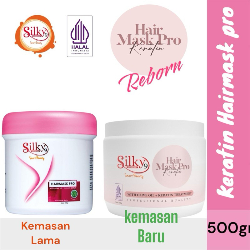 Jual SILKY9 Hair Mask Pro / Masker Rambut Keratin 500g | Shopee Indonesia