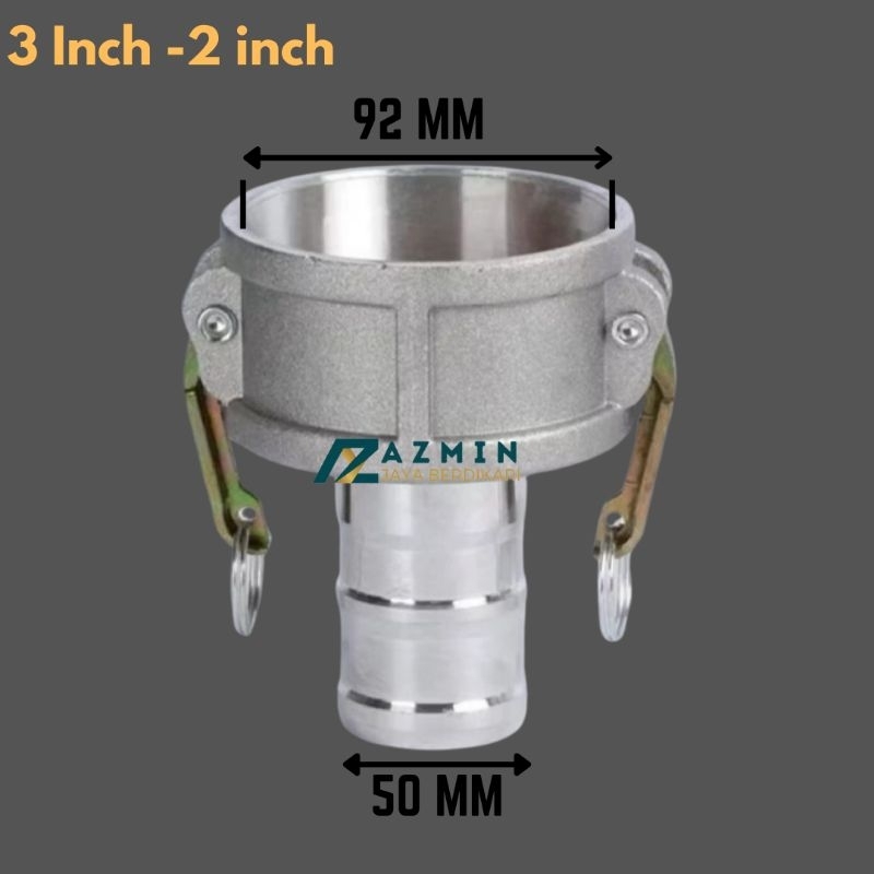 Jual Camlock Reducer 3 ke 2 Inci - Konektor Selang/Pipa Tahan Lama ...