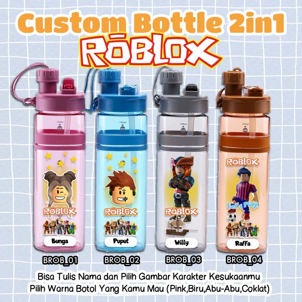 Jual Custom Botol Minuman - 2in1 - Gambar Game Anak-Anak Populer - R O ...