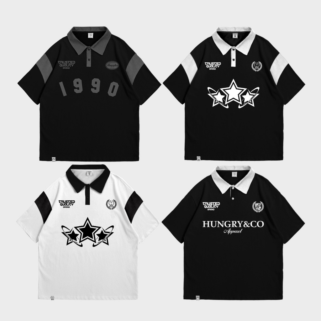 Jual Hungry & Co. T-Shirt POLO RUGBY Oversize Vol. 2 | Shopee Indonesia