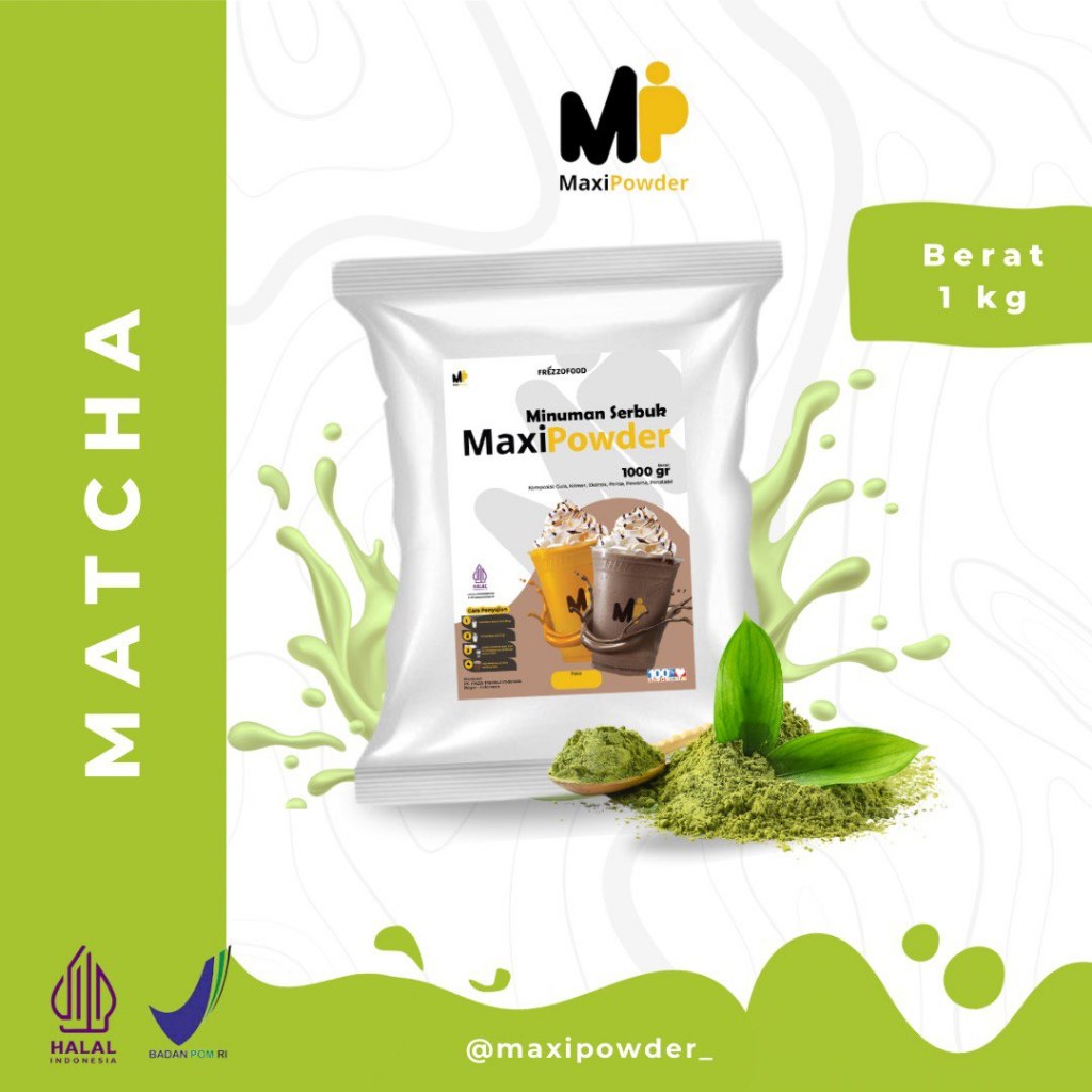 Jual Bubuk Minuman Rasa MATCHA 1kg / Minuman Kekinian MATCHA Termurah ...