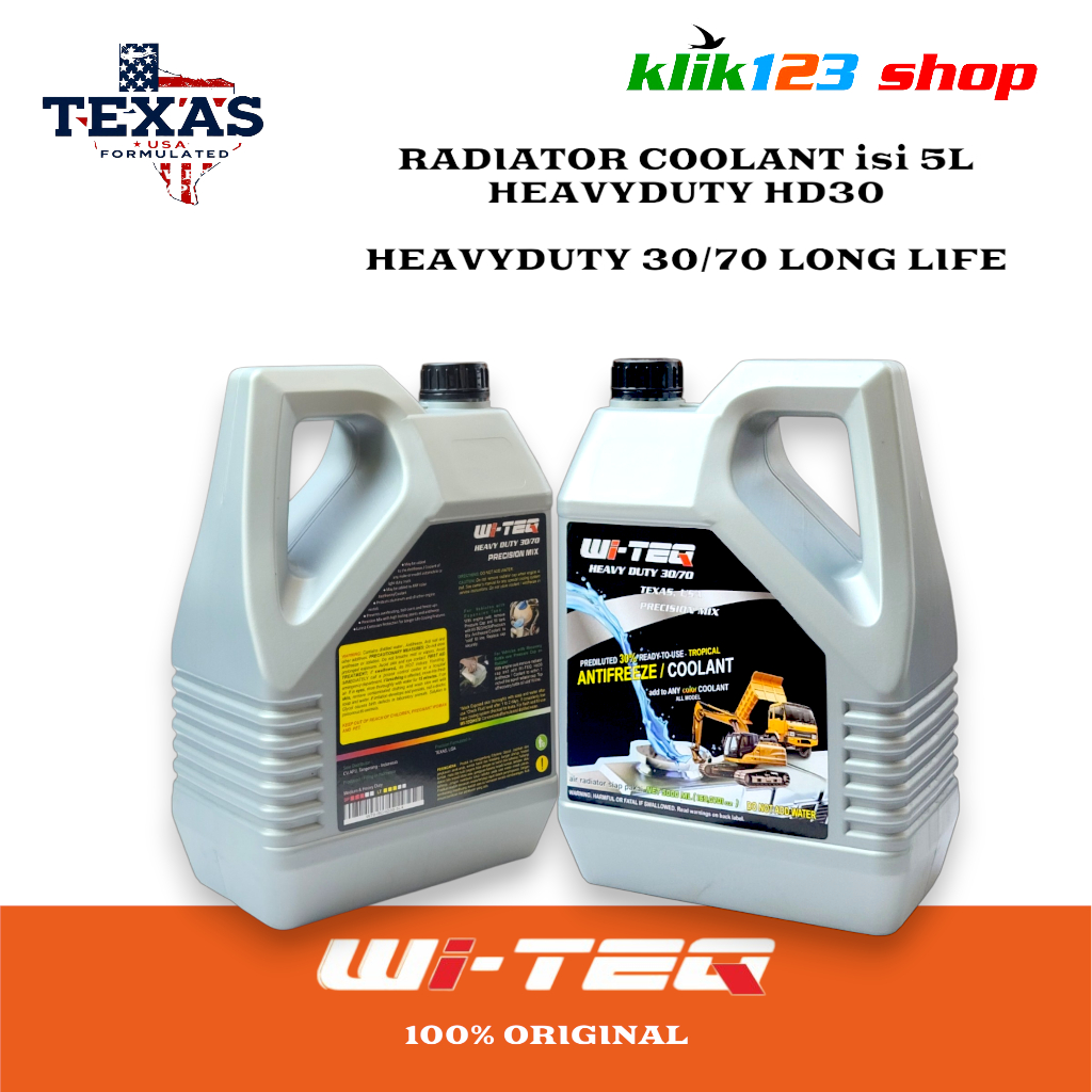 Jual Air Pendingin Radiator Coolant mobil isi 5L merek WI-TEQ tipe ...
