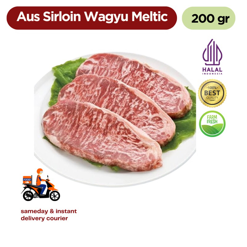 Jual Steak Australian Sirloin/ Tenderloin/ Rib Eye Wagyu Meltic 200 gr ...