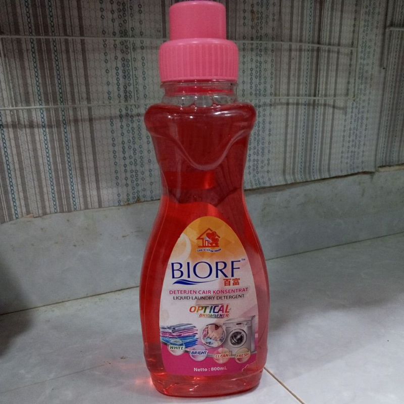 Jual BIORF DETERJEN CAIR KONSENTRAT LIQUID LAUNDRY KEMASAN 800ML ...