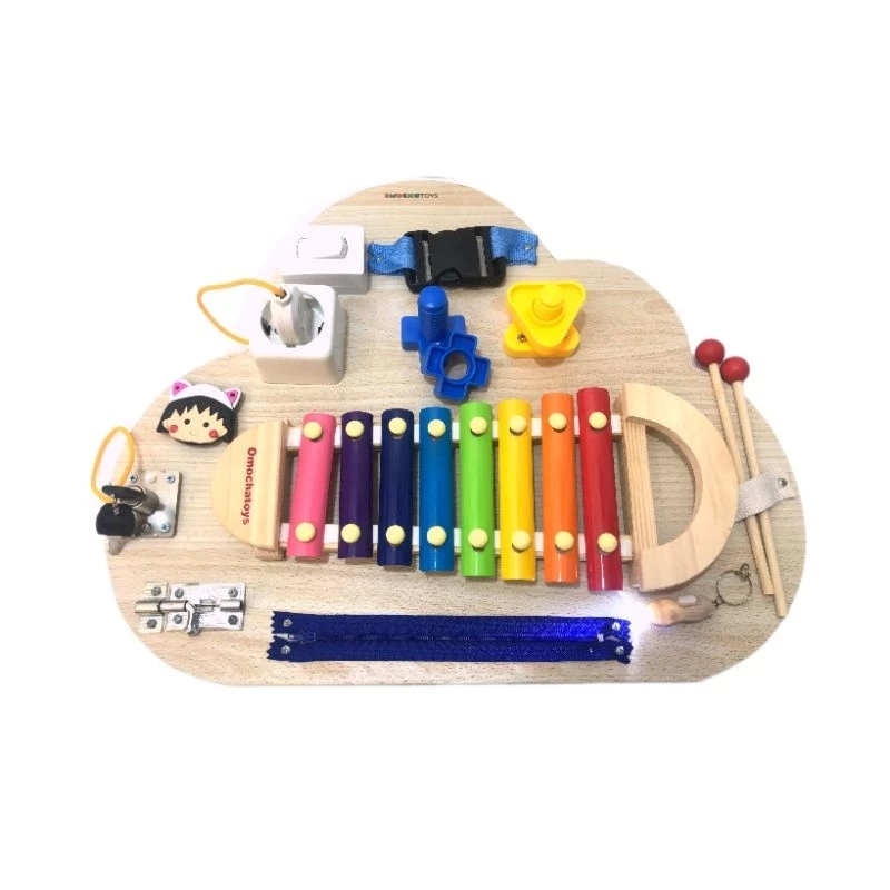 Busy Board Mainan Edukasi Montessori Life Skill Toys - 3