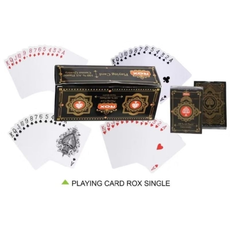 Jual Kartu Remi atau Playing Card ROX Single IMPORT ORIGINAL Waterproof ...