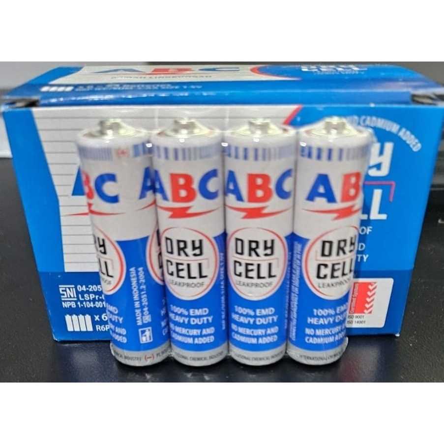 Jual ABC Carbonzinc R6 Biru isi 4 Pcs /AA / A2 / baterai /battery ...