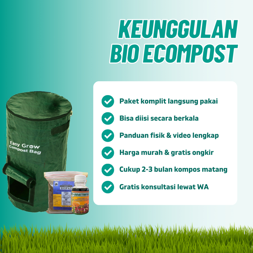 Jual Paket Bio Ecompost 50 Liter - Komposter Sampah Organik Rumah ...