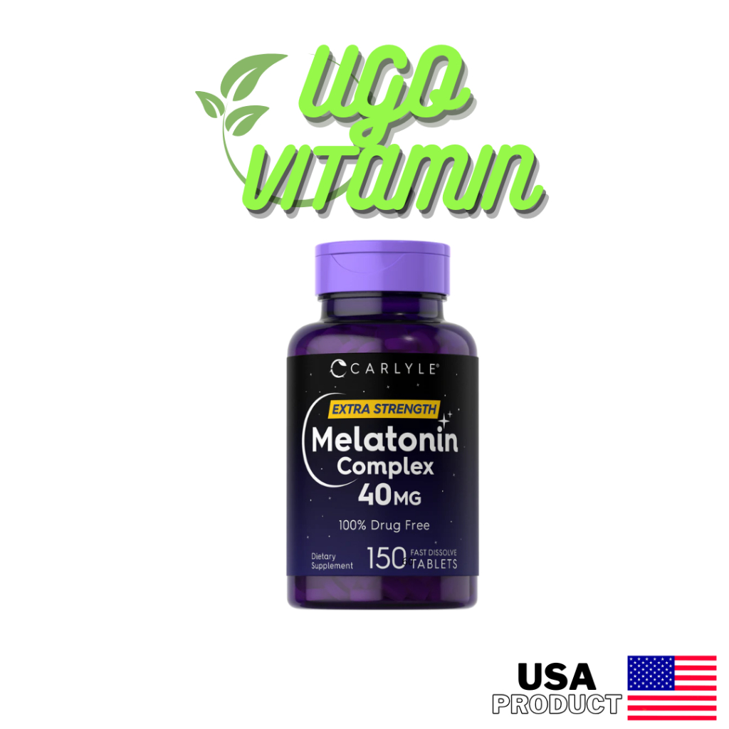 Jual Carlyle Melatonin 10mg 12mg 40mg Full Size Jet Lag Suplemen Bantu ...