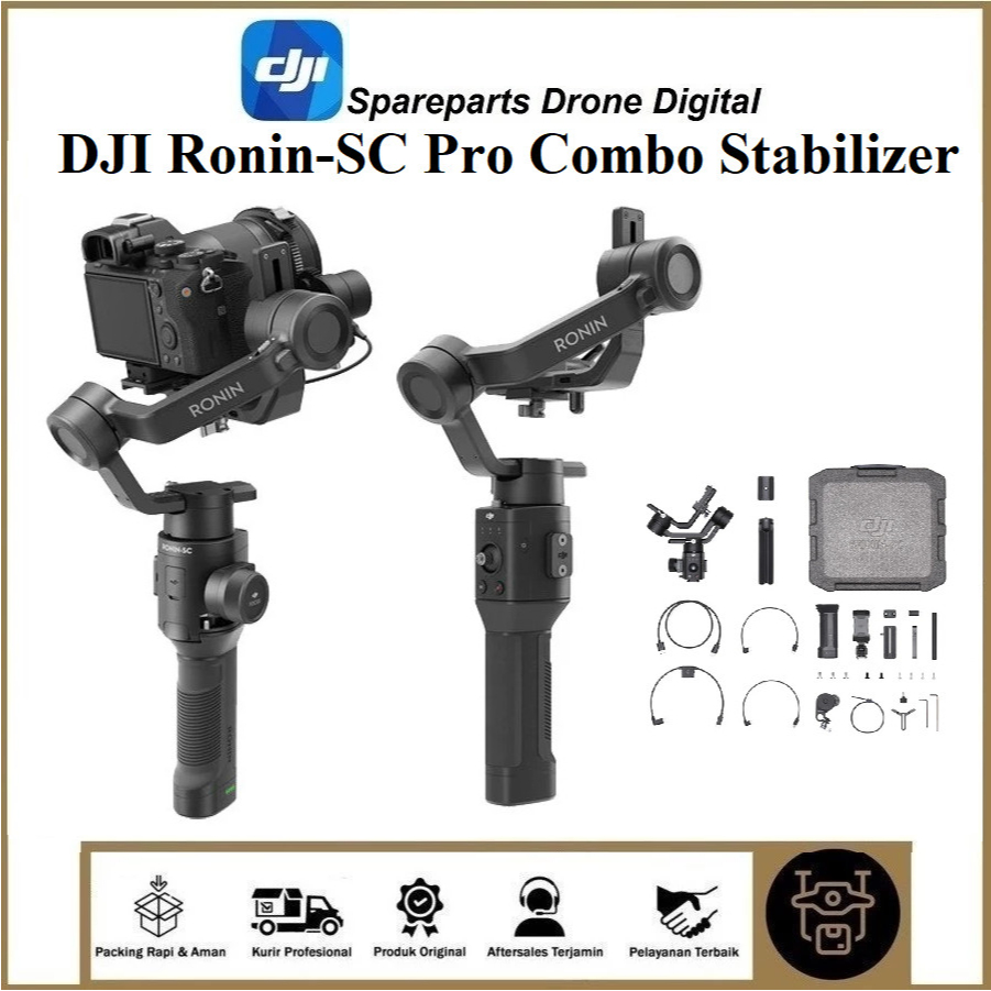 DJI Ronin-SC Pro Combo - Stabilisateur Vidéo Pour Appareil Photo - Aluminium - Occasion