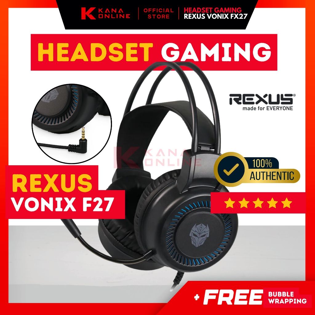 Jual Rexus Headset Gaming Vonix F27 / F-27 | Shopee Indonesia