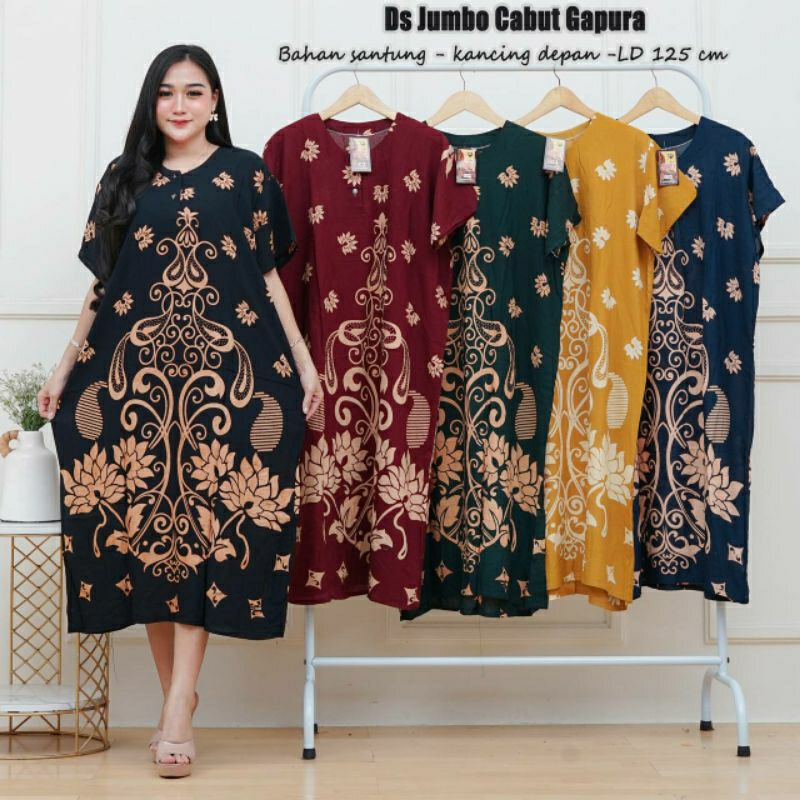 Jual 100rb 3pcs | Daster Jumbo Aneka Motif Kekinian Ld 125 Lengan ...