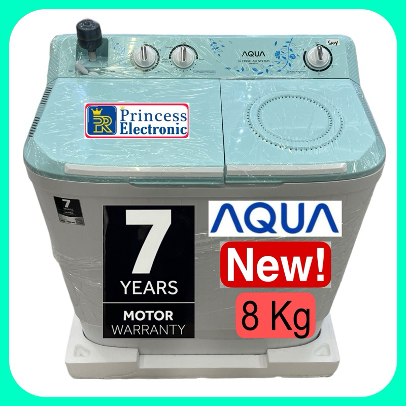 Jual Mesin cuci AQUA 2 tabung 8 kg QW 8031 HT | Shopee Indonesia