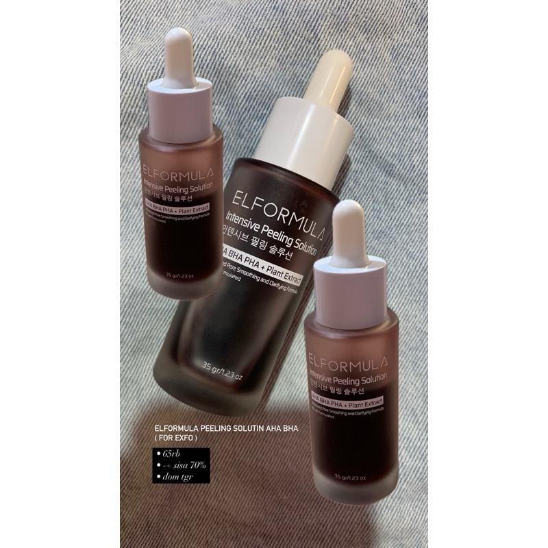 Jual elformula peeling solution aha bha ( preloved ) | Shopee Indonesia
