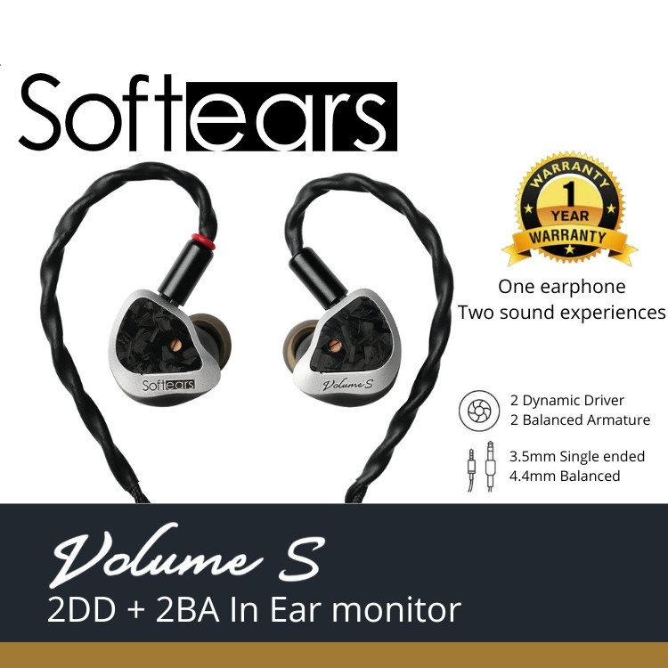 Jual SoftEars Volume S 2 Dynamic Driver + 2 Balanced Armature Driver ...