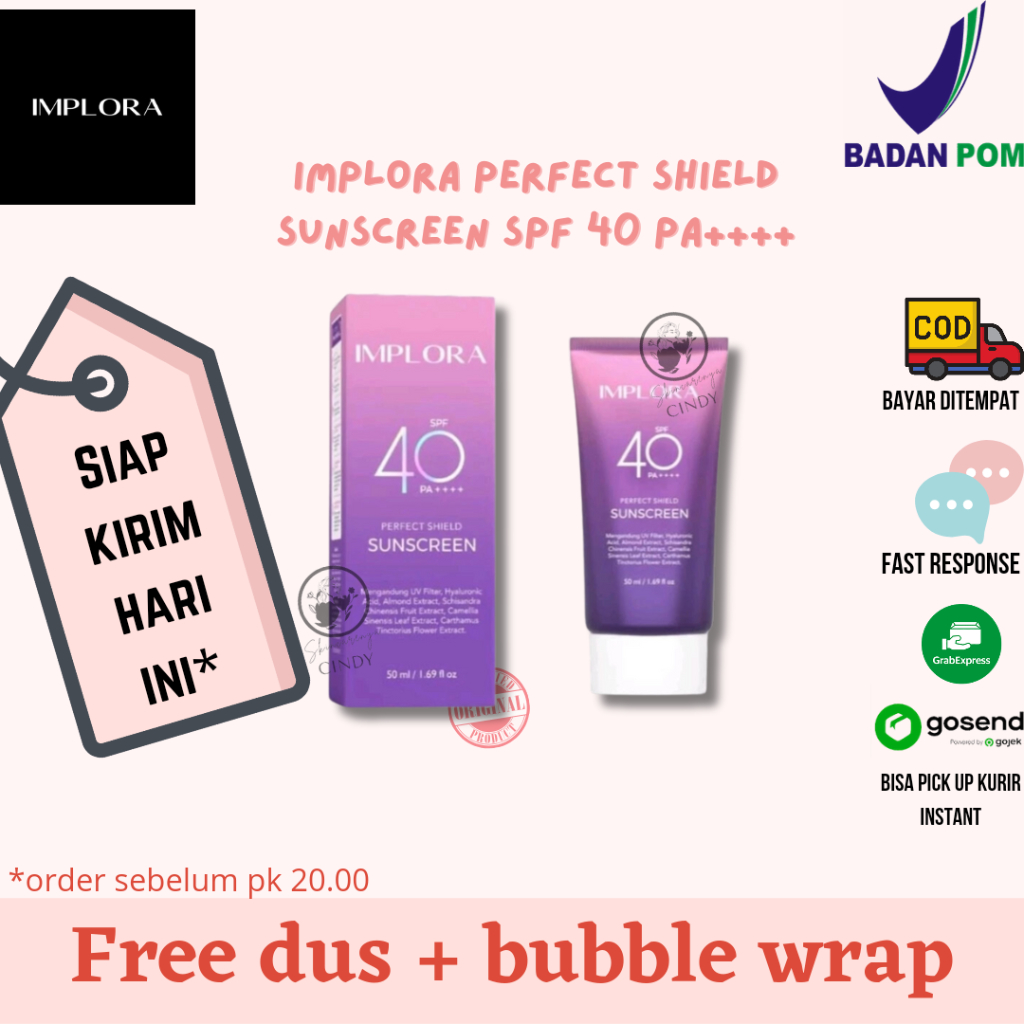 Jual Implora Perfect Shield Sunscreen SPF 40 PA++++ | Shopee Indonesia