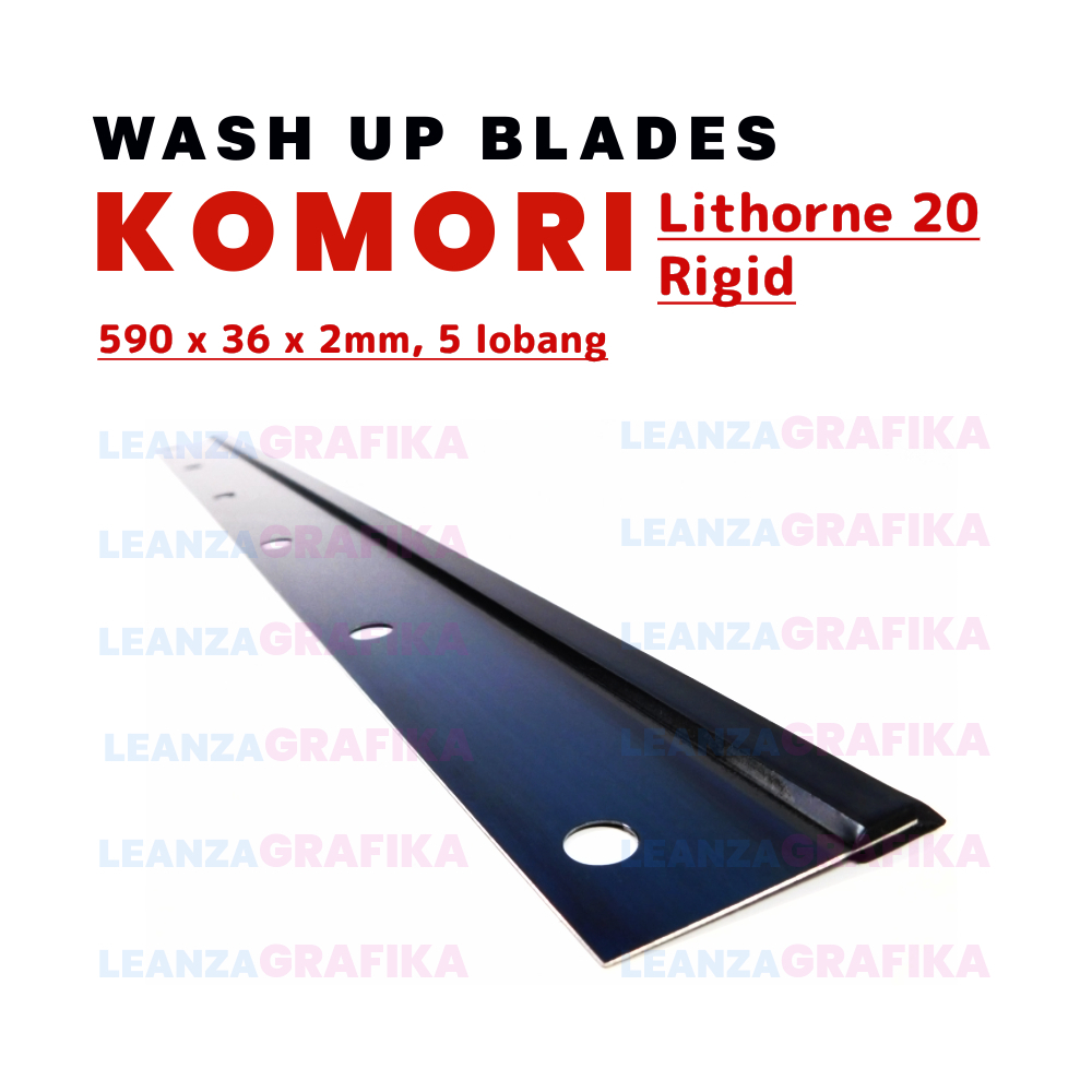 Jual Wash Up Blade Komori Lithorne 20 Rigid Mesin Offset Rakel Litron ...
