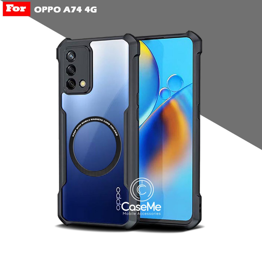 Jual Case Oppo A74 4G A74 5G Softcase Fushion Magnetic Ring Transparan ...