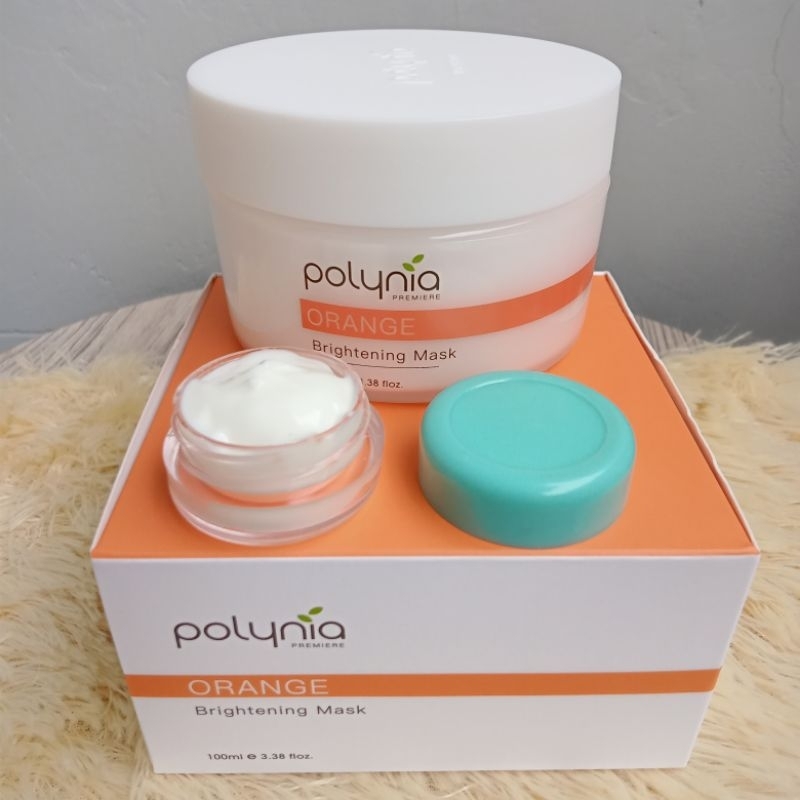 Jual Polynia orange brightening face mask SHARE IN JAR 5gr | Shopee ...