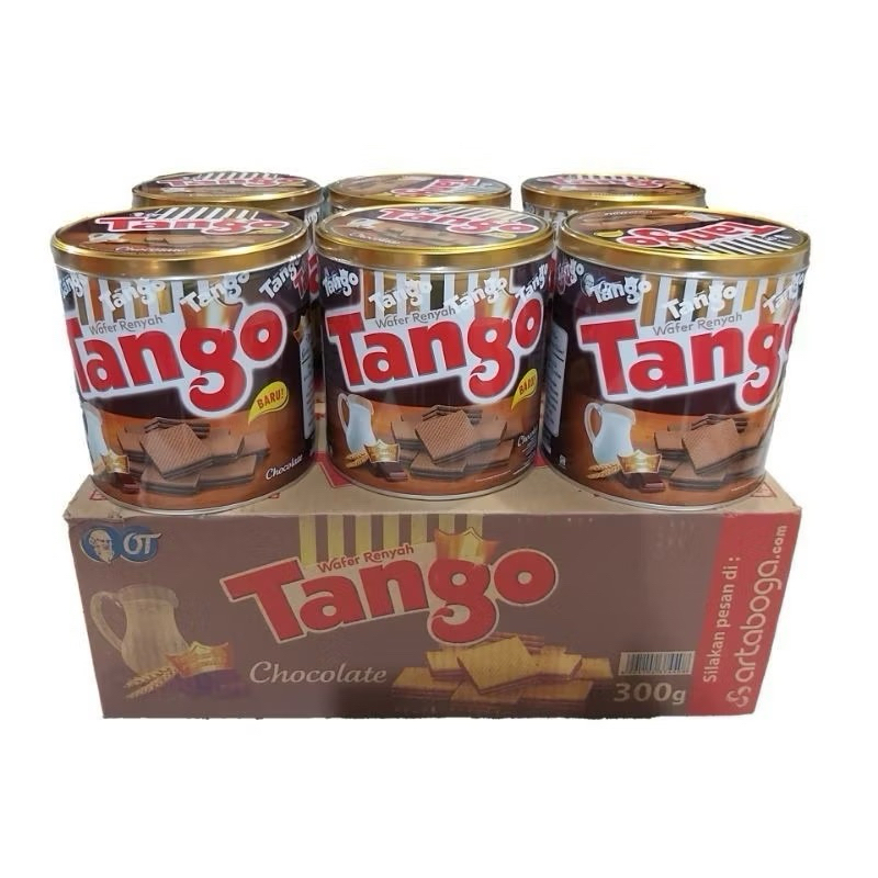 Jual [1Dus Isi 6]Tango wafer kaleng Dan Pack VANILLA COKLAT DAN COCONUT ...