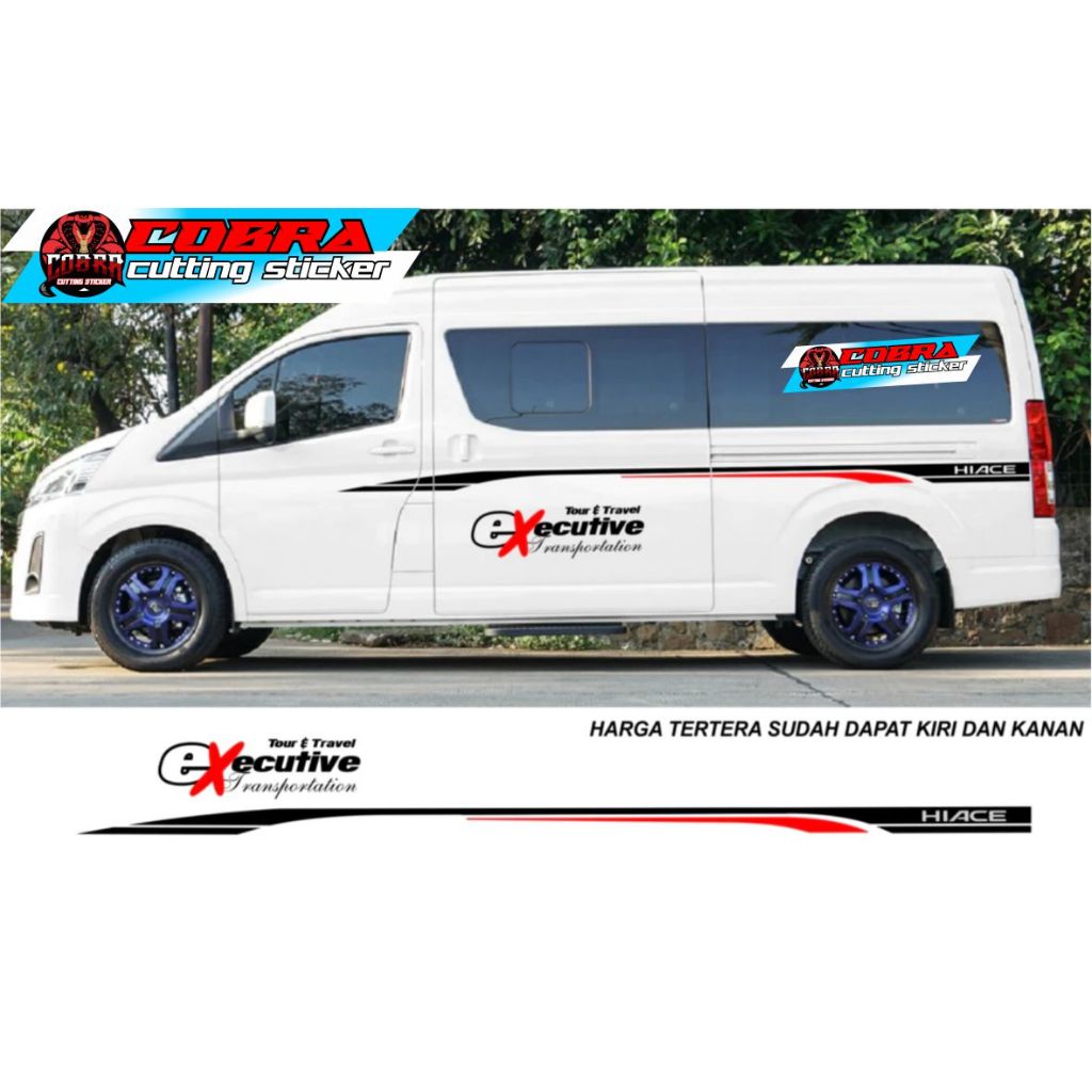 Jual STICKER STIKER TOYOTA HIACE PREMIO CUTTING STICKER BODY SAMPING ...