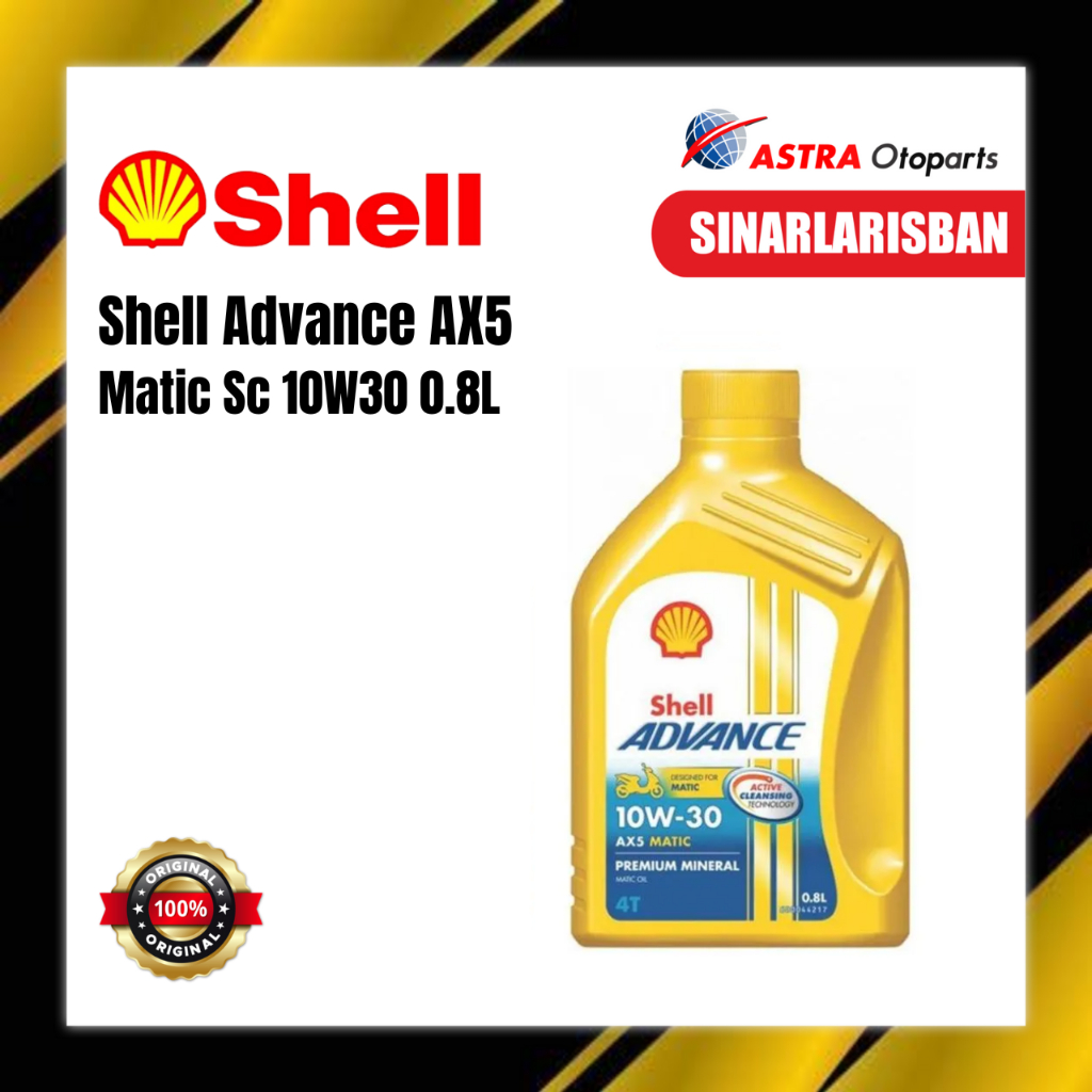 Jual Shell Advance AX5 Matic Sc 10W-30 0.8L | Shopee Indonesia
