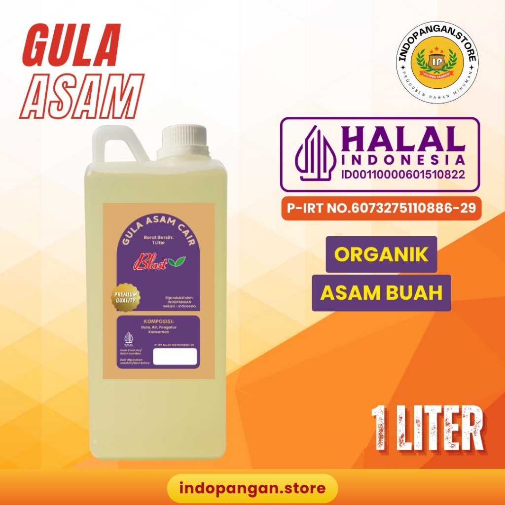Jual Gula Asam Cair 1 Liter - Gula Cair rasa Asam - Goumi/Gomi Mixue ...