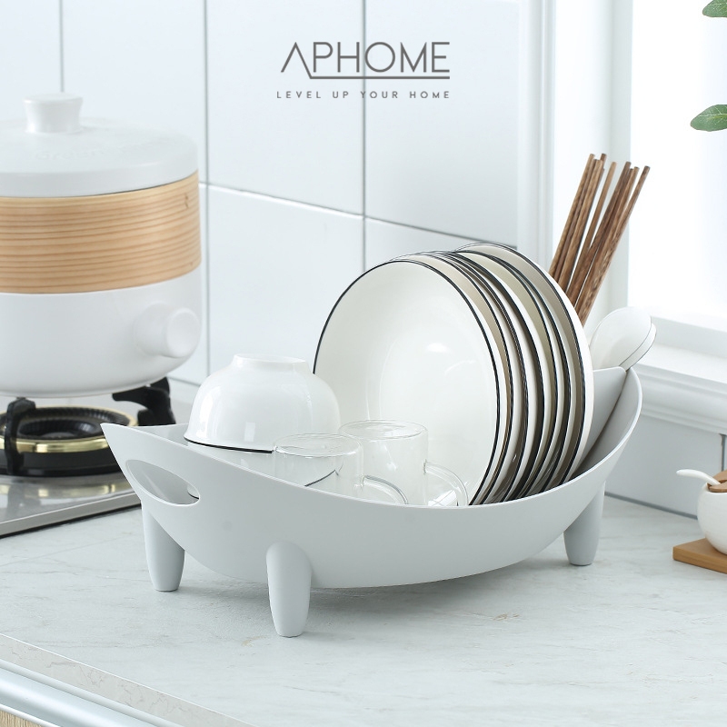 Jual APHOME Rak Piring Plastik Rak Pengering Tirisan Dish Rack Rak ...