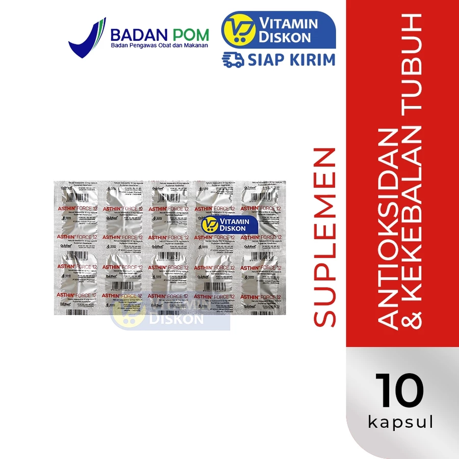 Asthin Force 12 MG - Suplemen Astaxanthin