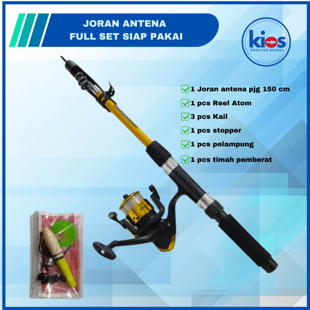 Jual Satu Set pancing siap pakai lenkap joran Pancing Murah 150 audrey ...