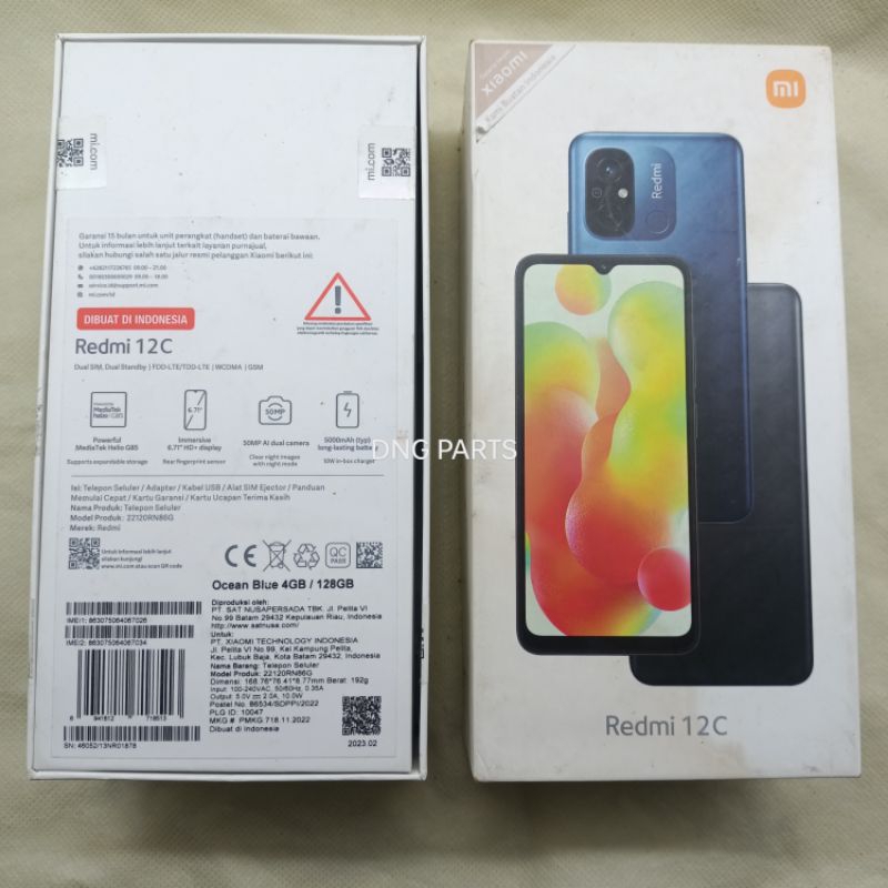 Jual DUS BOOK KARDUS BOX XIAOMI REDMI 12C ORIGINAL COPOTAN | Shopee ...