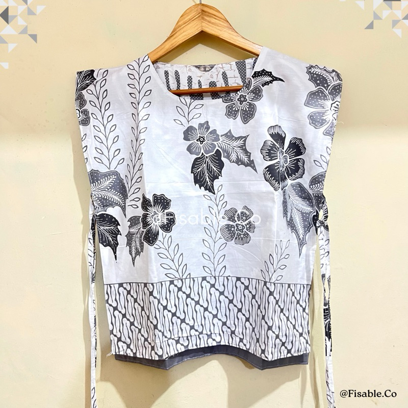 Jual Vest Batik | Vest Batik Wanita Bolak Balik 2 Motif | Shopee Indonesia