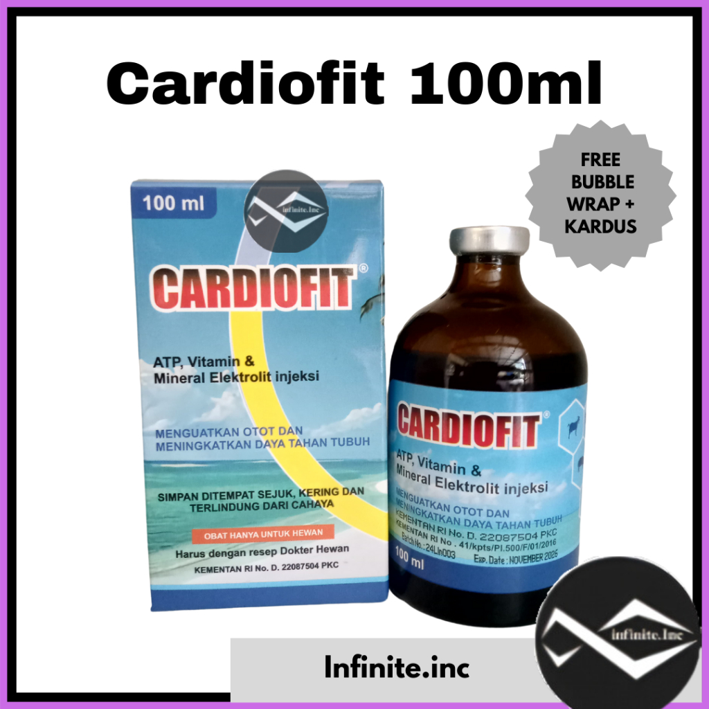 Jual CARDIOFIT 100 Ml - ATP, Dextrose, Mineral Injeksi Hewan Ternak ...