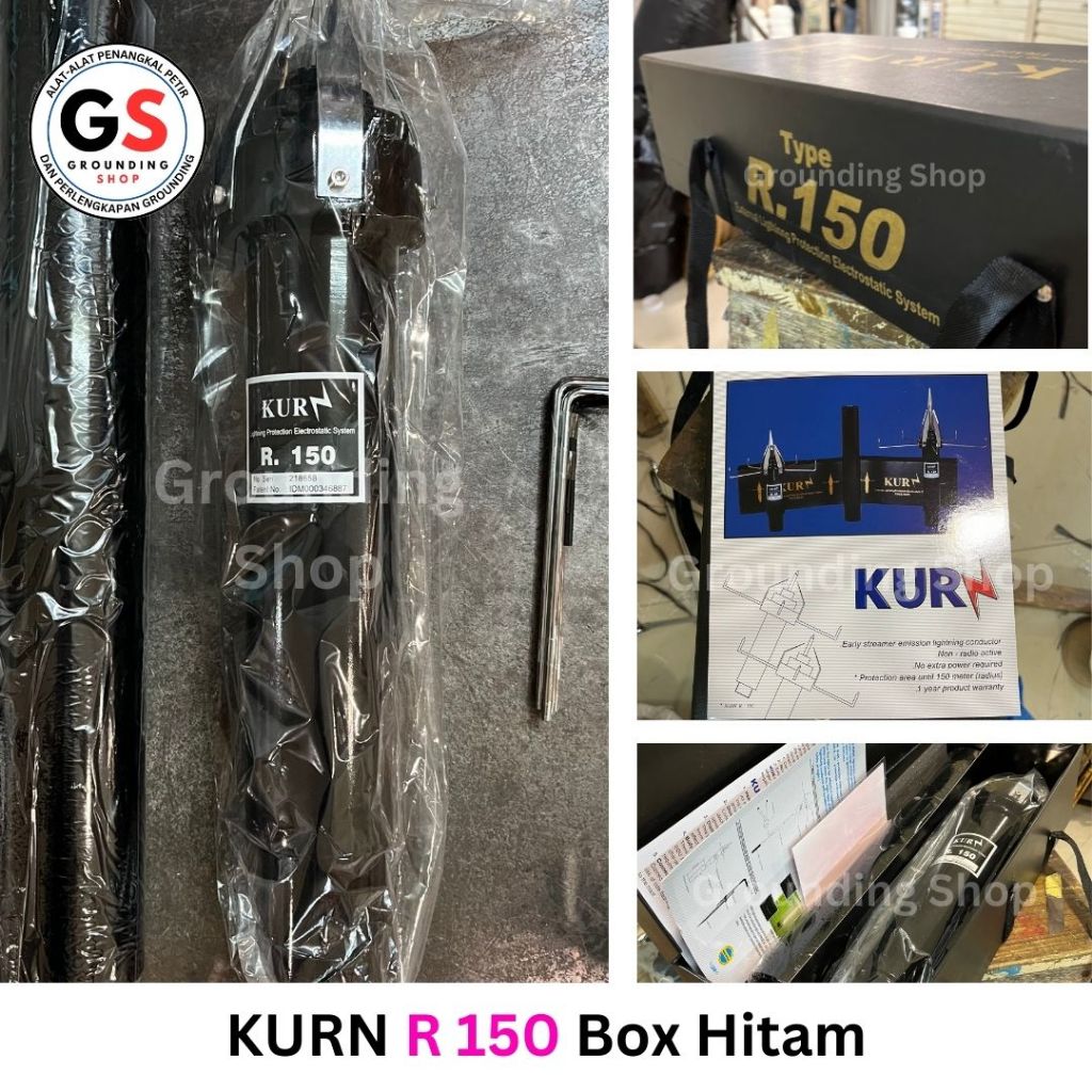 Jual KURN R 150 Box Hitam / Alat Penangkal Petir Kurn Box Hitam Tipe ...