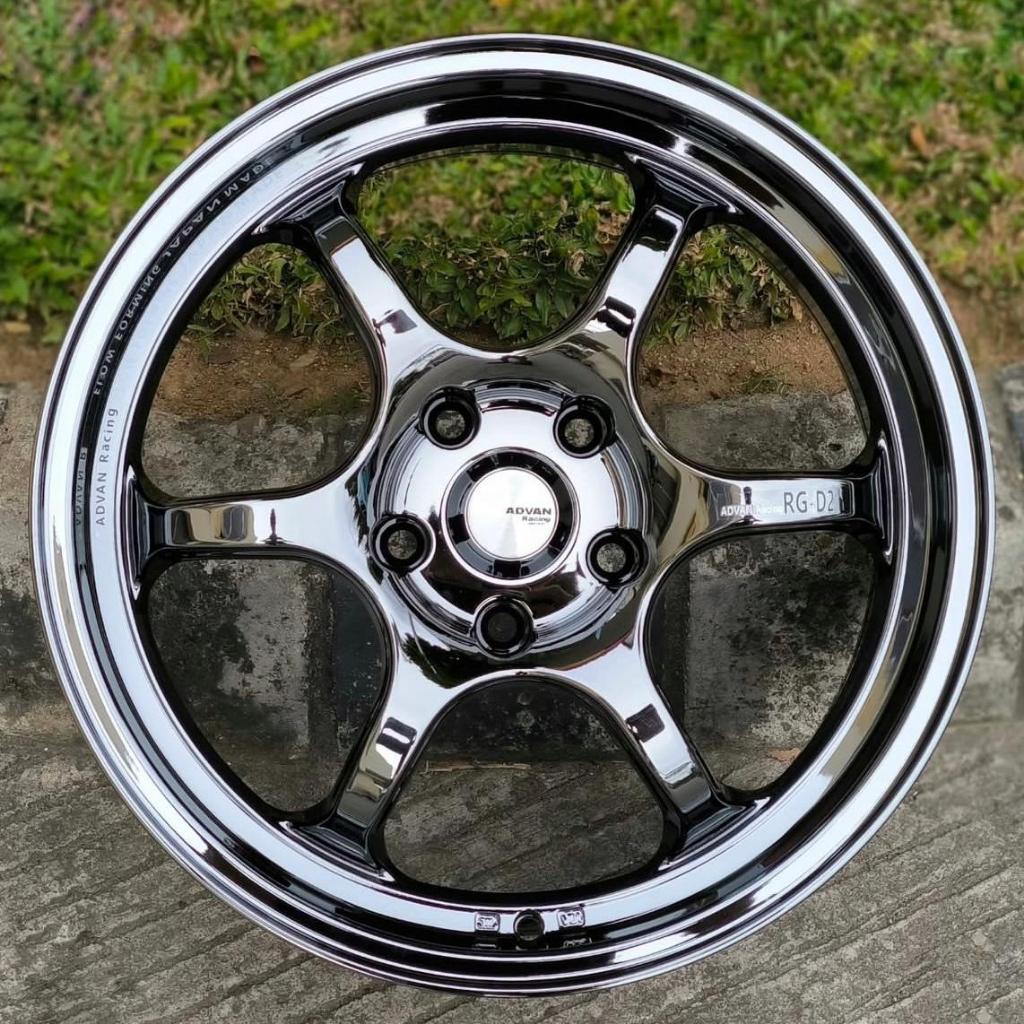 Jual VELG ADVAN RGD2 RING 17 LEBAR 8 ET 38 PCD 5X114.3 WARNA BLACK ...