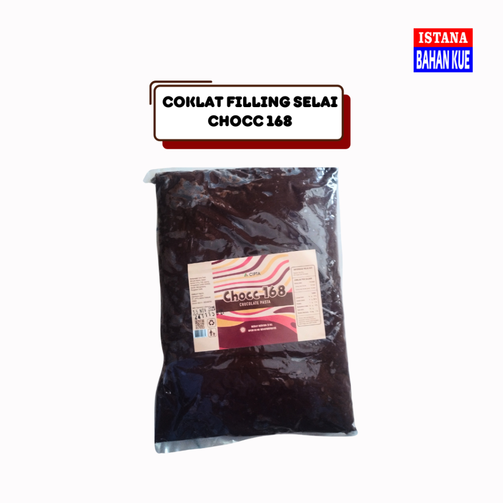 Jual Selai filling coklat CHOCC 168 1kg 500gr 250gr | coklat isian ...