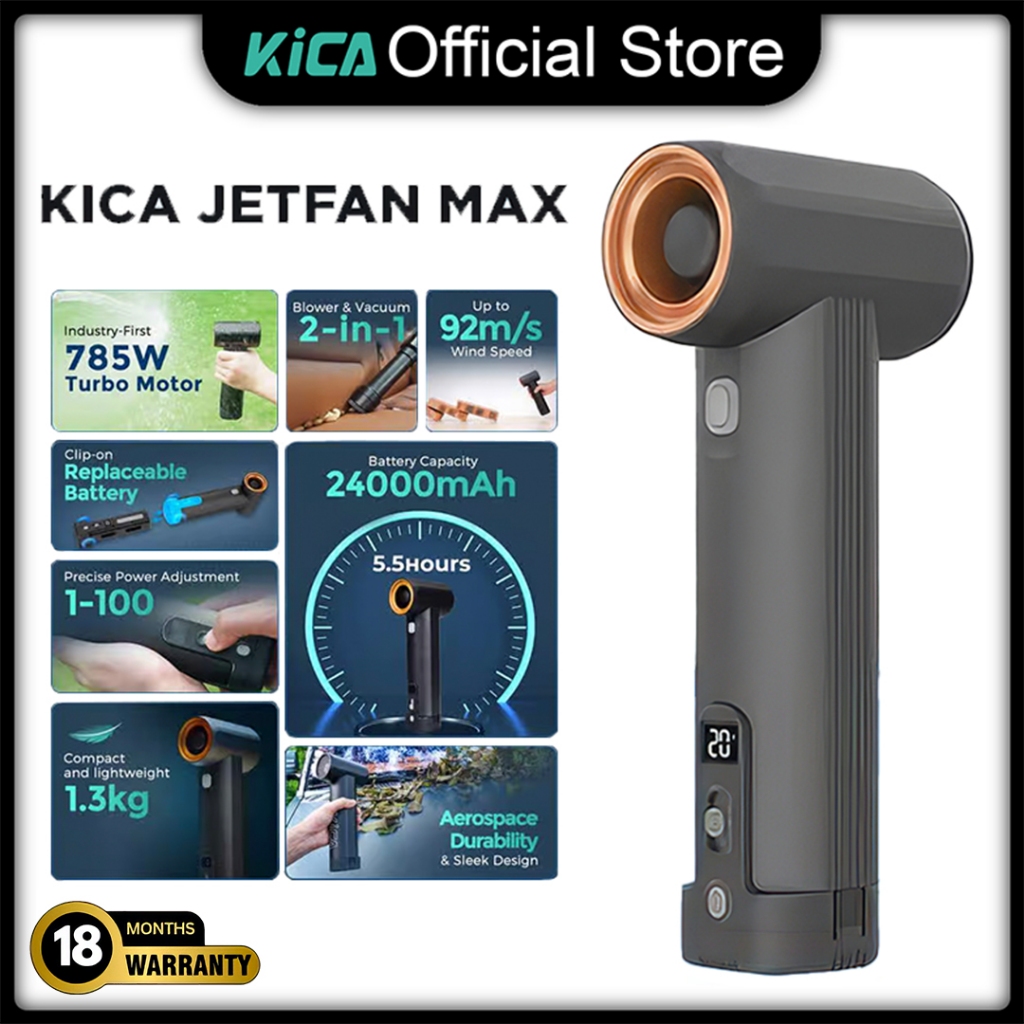 Jual KiCA JetFan MAX Blower And Vacuum 92m/s Wind Speed And 785W Turbo ...