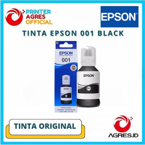 Jual EPSON TINTA PRINTER 001 BLACK TINTA ORIGINAL | Shopee Indonesia