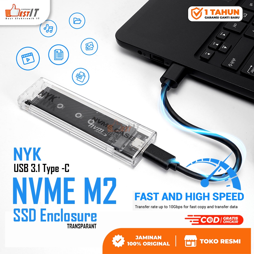Nyk Type C Nvme Solid State External Hard Drive Jual NYK Enclosure