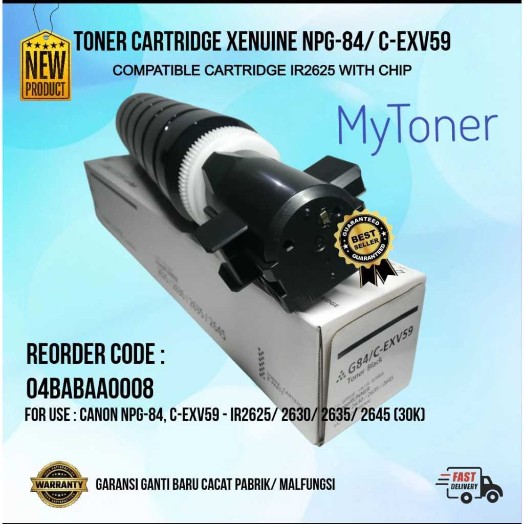 Jual Toner Cartridge IR2625 IR2630 IR2635 IR2645 NPG -84 NPG84 EXV59 ...