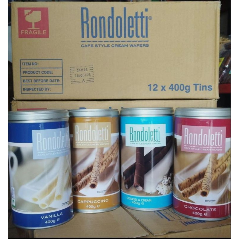 Jual Rondoletti Wafer Roll Astor 400gr 1 Dus isi 12 kaleng | Shopee ...