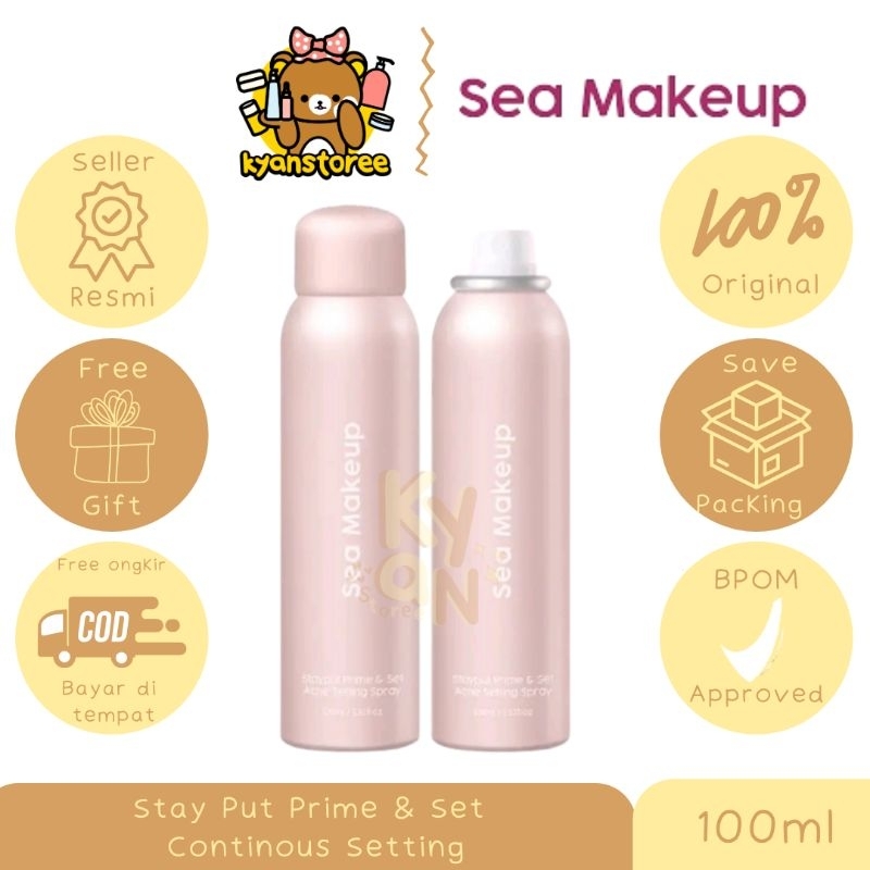 Jual SEA MAKEUP STAYPUT PRIME & SET CONTINUOUS SETTING SPRAY | Shopee ...