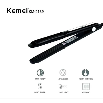 Catokan Rambut Kemei KM 2139 Catok Pelurus Rambut KM 2139