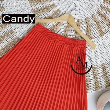 Rok Plisket Kerja Wanita Jumbo Bahan Hyget Premium