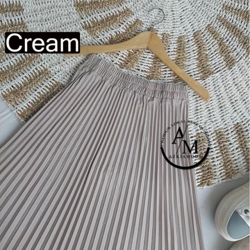 Rok Plisket Kerja Wanita Jumbo Bahan Hyget Premium