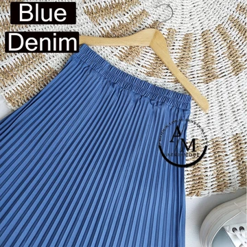 Rok Plisket Kerja Wanita Jumbo Bahan Hyget Premium